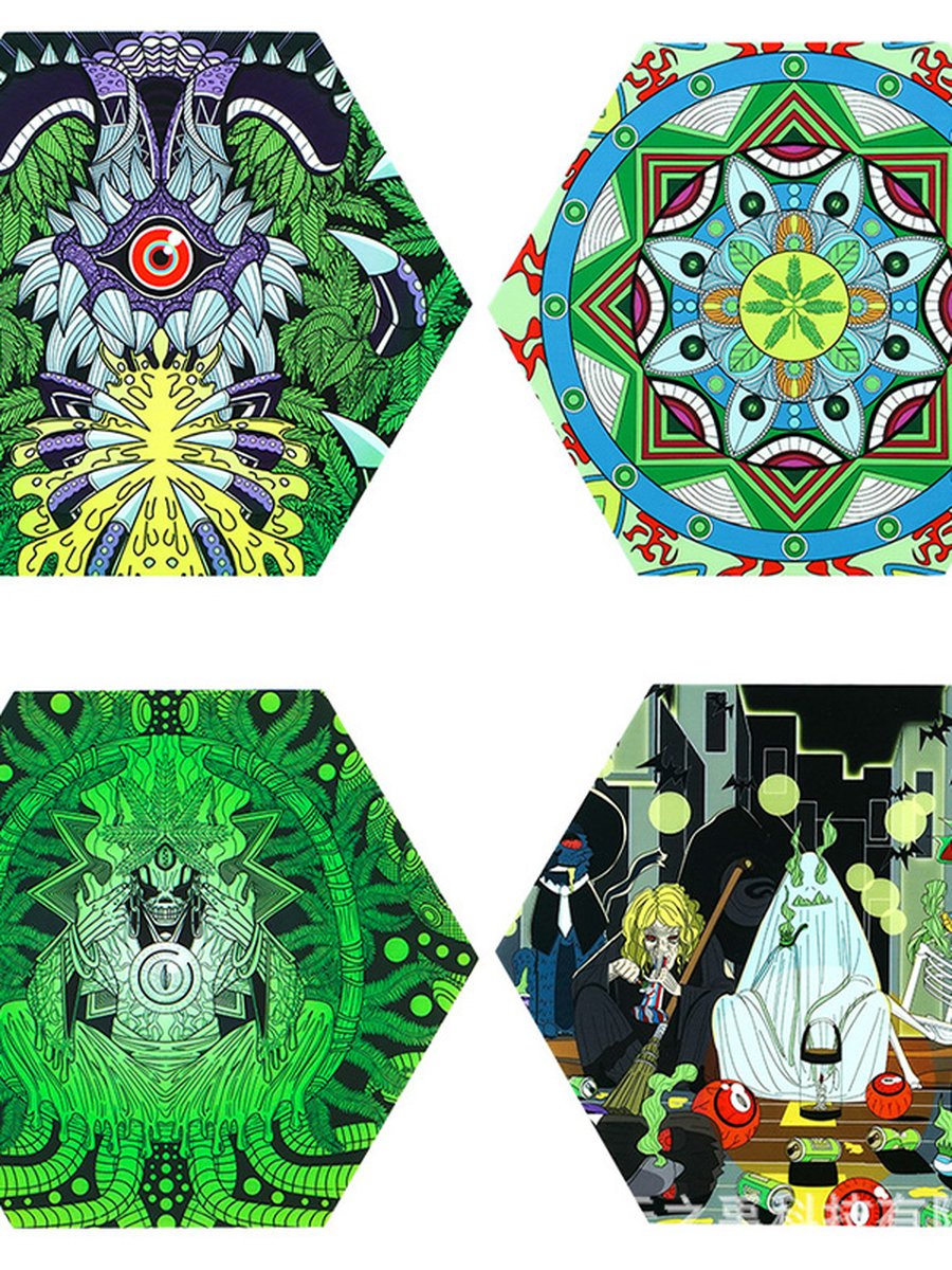 Hexagonal Creative High Temperature Resistant Silicone Dab Mat