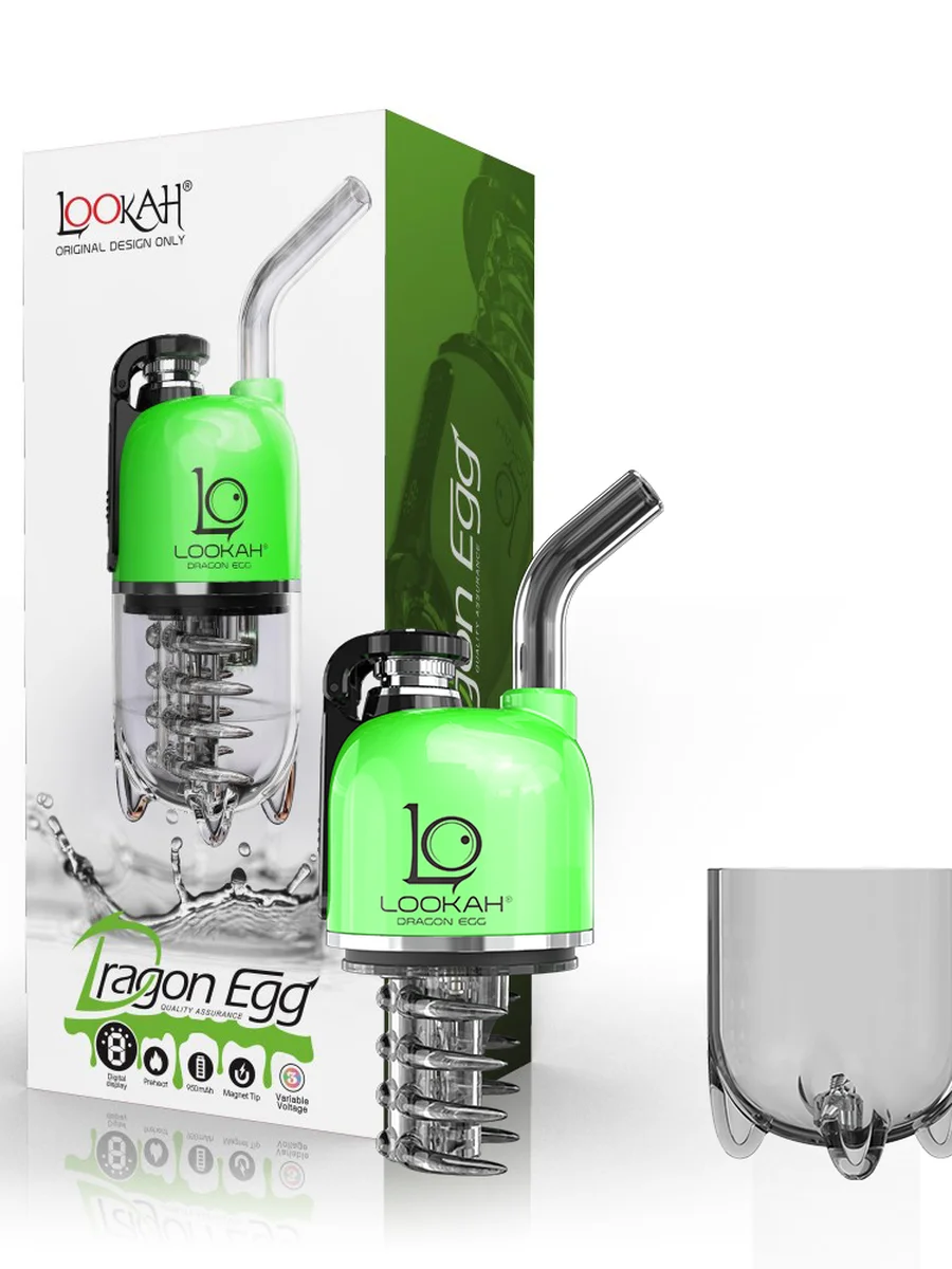 LOOKAH Dragon Egg Portable Electric Dab Rig, Color: Orange, 13 image LOOKAH Dragon Egg Portable Electric Dab Rig, Color: Orange, 13 image