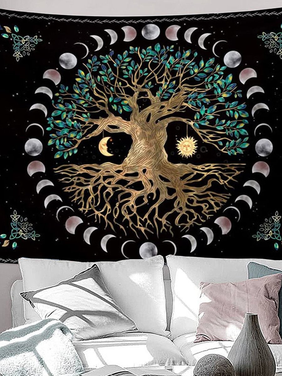 Tree of Life Tapestry, Size: 90.55x70.87inch, 2 image