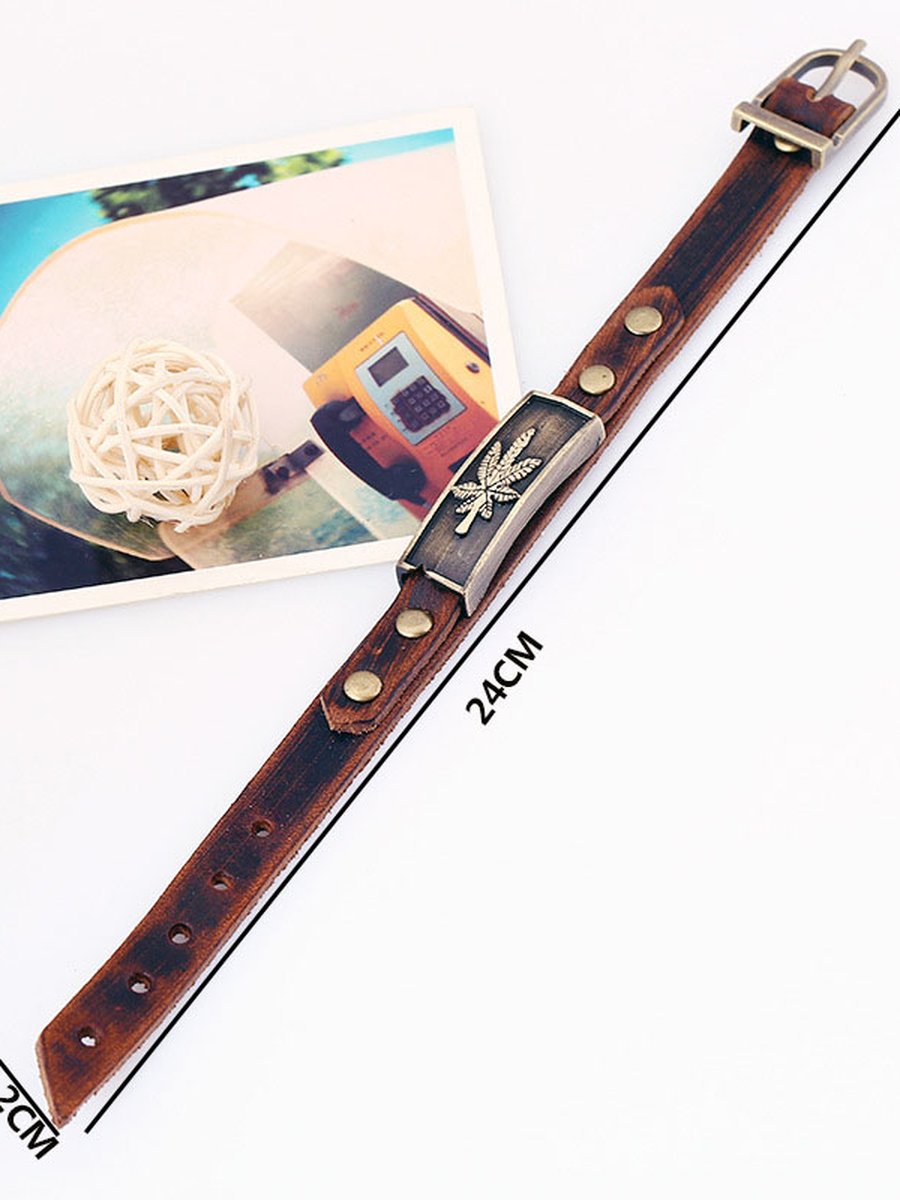 Adjustable Leather Bracelet Wristband, 2 image Adjustable Leather Bracelet Wristband, 2 image