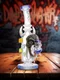 Lookah Bong 9.5" Bull Horn Mask Water Pipe, Colors: Water Blue   