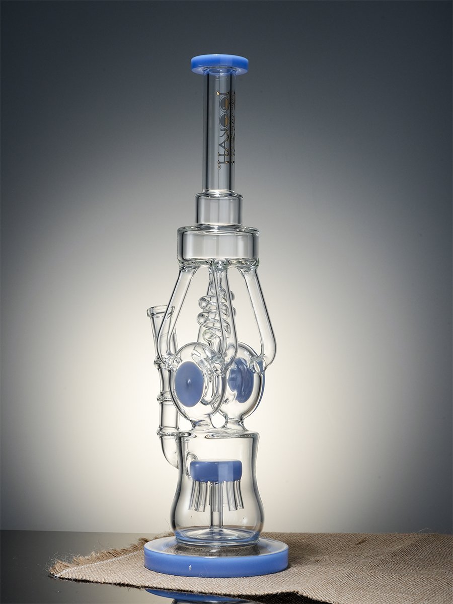 Lookah Bong 16.3 " Heavy-Duty Recycler Water Pipe -Blue Jade, Colors: Blue Jade , 4 image Lookah Bong 16.3 " Heavy-Duty Recycler Water Pipe -Blue Jade, Colors: Blue Jade , 4 image