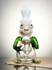 Lookah 8" Mini Cool Frog Themed Glass Dab Rig, Colors: White Jade, 10 image