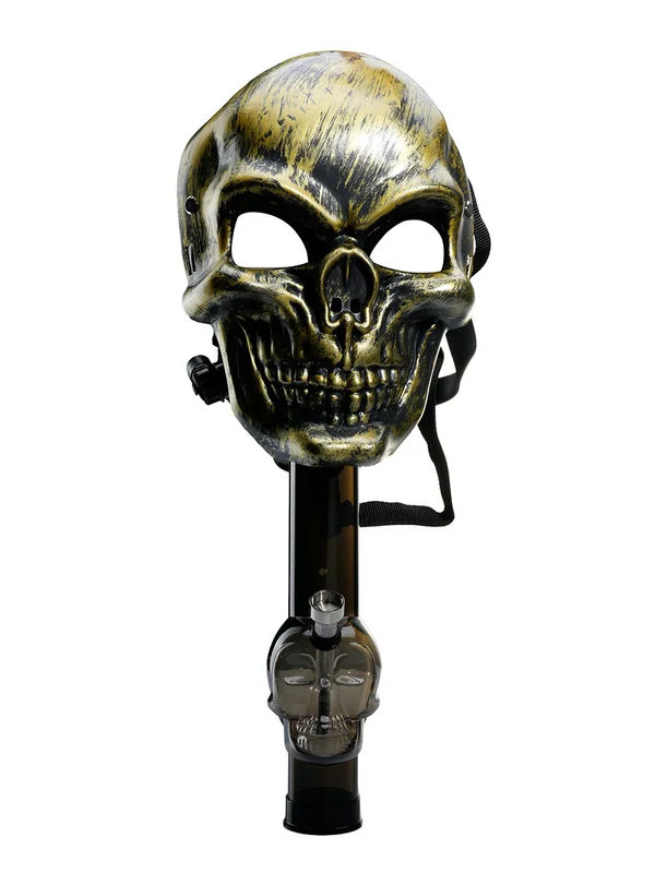 Third-Generation Skull Silicone Gas Mask Bong