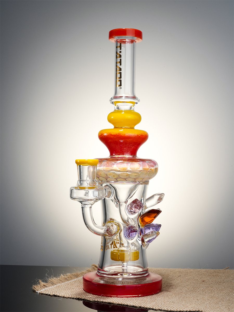 Lookah Bong 12&quot; Cool Crystal Recycler Water Pipe3