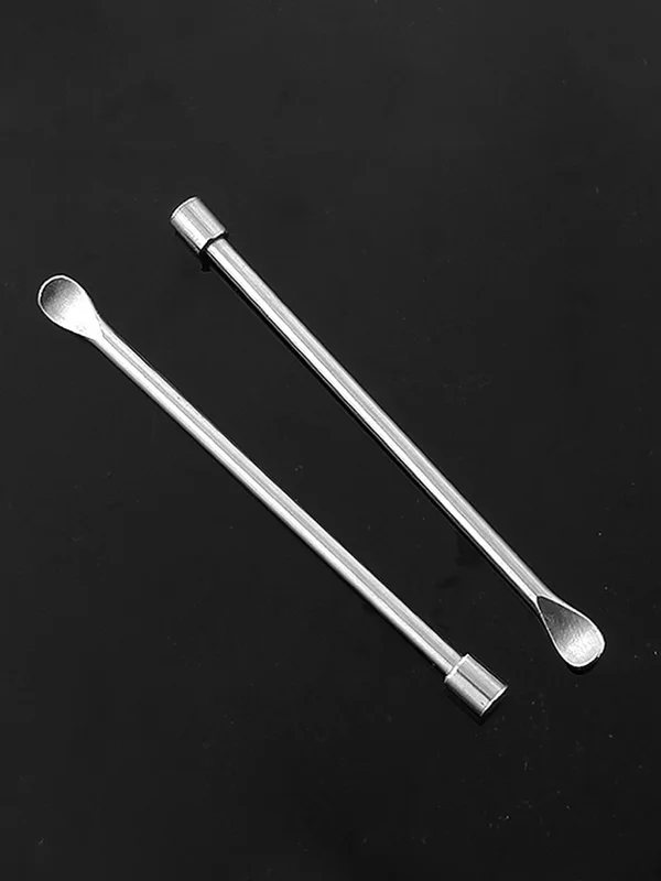 2Pcs Metal Dab Spoons 2Pcs Metal Dab Spoons