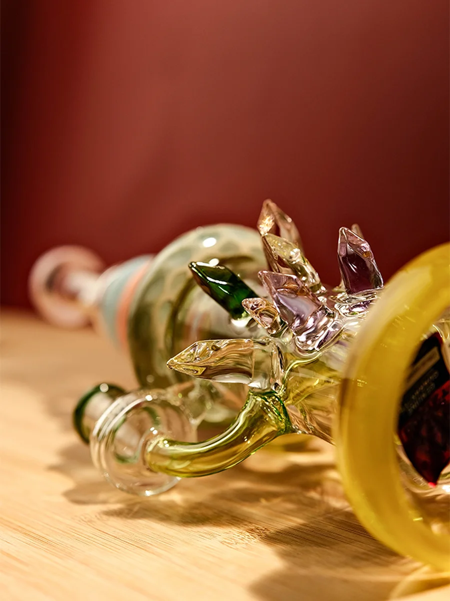 16” Recycler Geode Glass Bong, 2 image