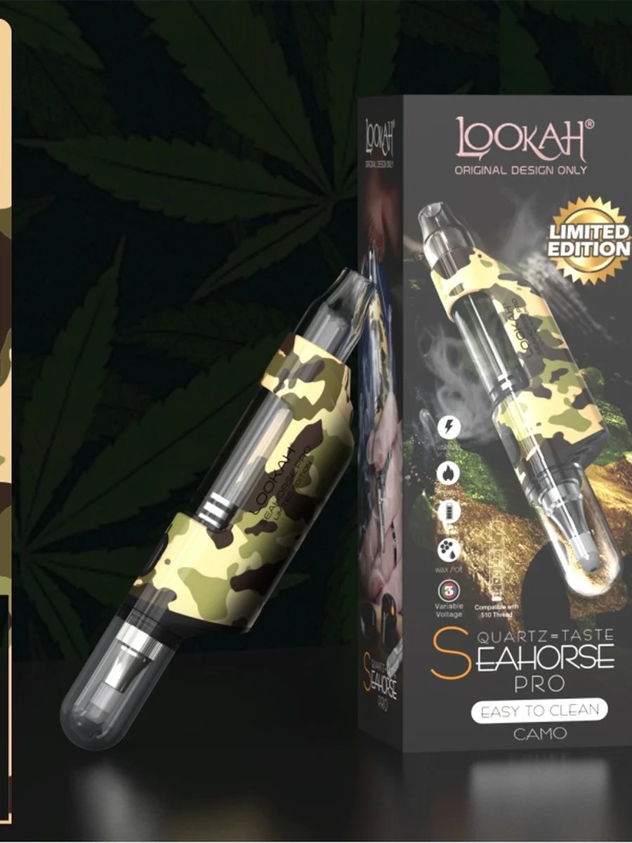 Lookah Seahorse PRO Electric Nectar Collector & Dab Pen, Color: Royal Gold, 3 image Lookah Seahorse PRO Electric Nectar Collector & Dab Pen, Color: Royal Gold, 3 image