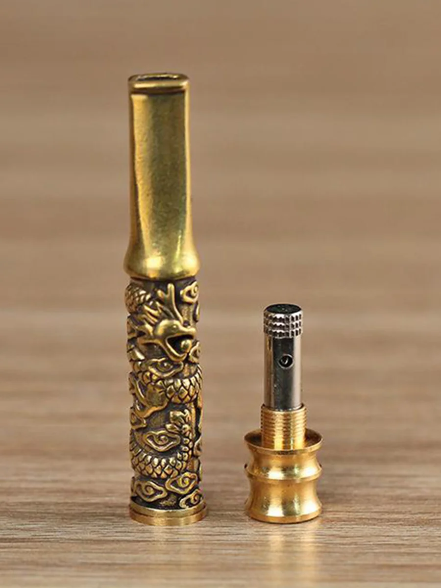 Dragon Brass Chillum Pipe Dragon Brass Chillum Pipe
