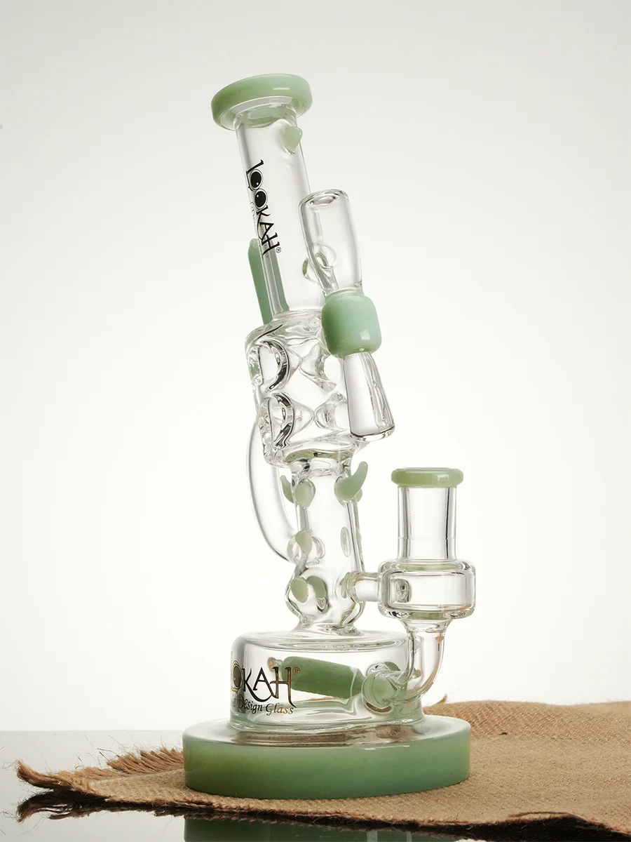 Lookah Bong 10" Cool Klein Handgun Recycle Water Pipe, Colors: Purple, 8 image