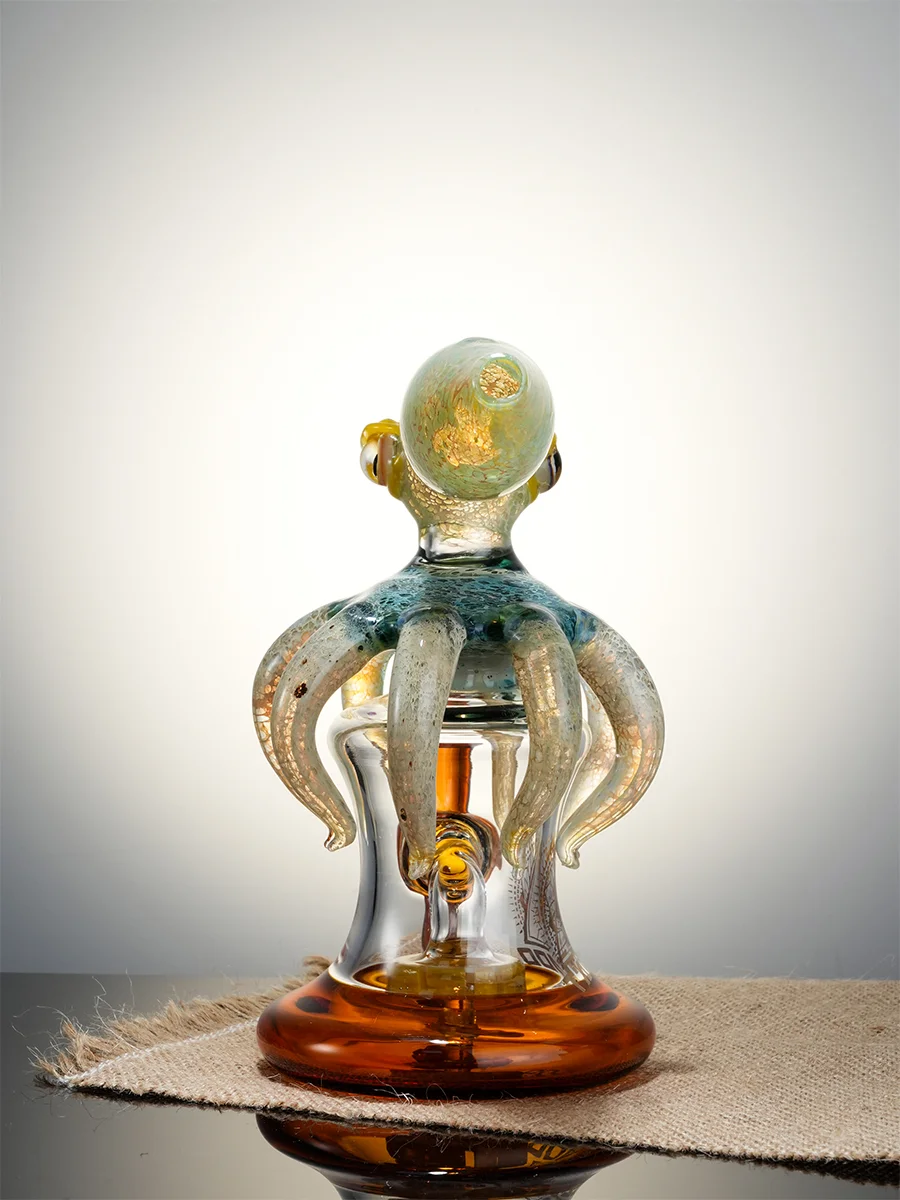 6.5" Cool Novelty Mini Octopus Glass Bong3 6.5" Cool Novelty Mini Octopus Glass Bong3