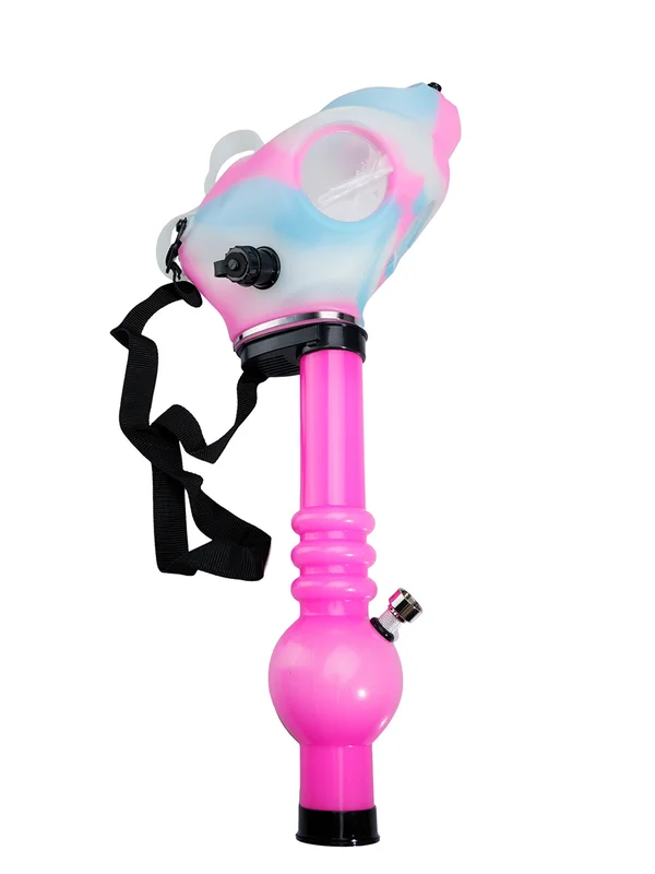 Classic Glow-in-the-Dark Transfer Silicone Gas Mask Bong, 2 image
