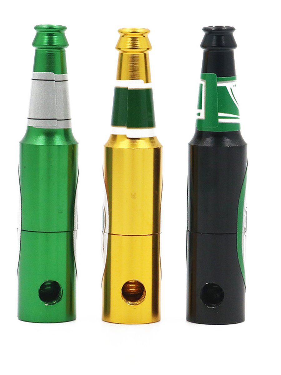 Metal Beer Bottle Pipe Metal Beer Bottle Pipe