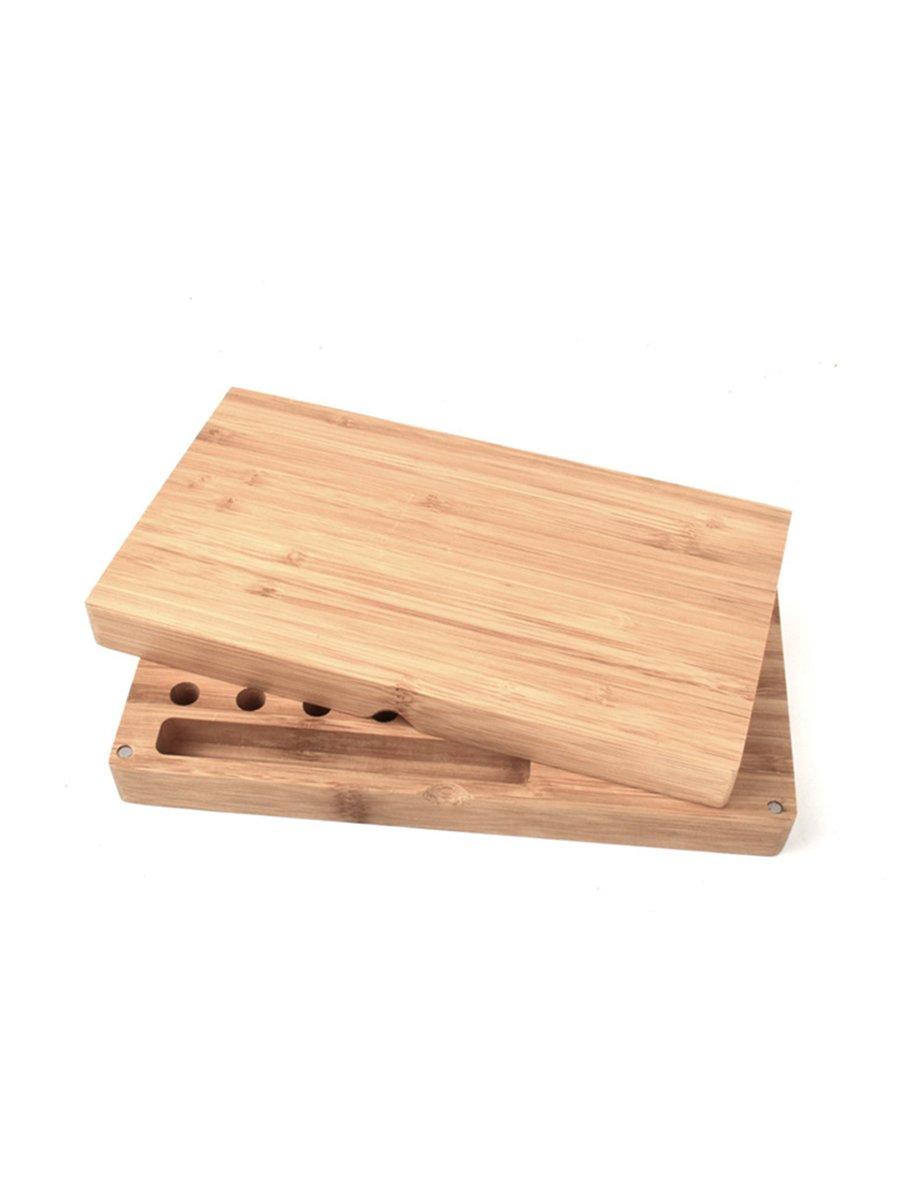 Double-Layer Bamboo Rolling Tray Details
