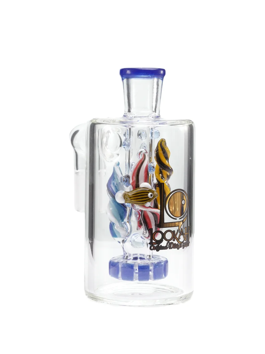 14mm 90 degree Joint Ash Catcher, Colors: Dark Blue, 5 image 14mm 90 degree Joint Ash Catcher, Colors: Dark Blue, 5 image