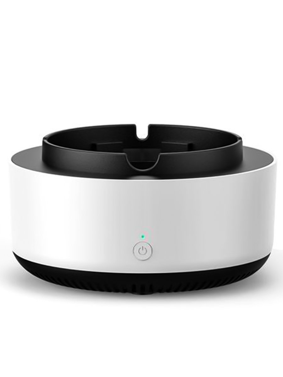 White Smokeless Ashtray with Air Purifier White Smokeless Ashtray with Air Purifier