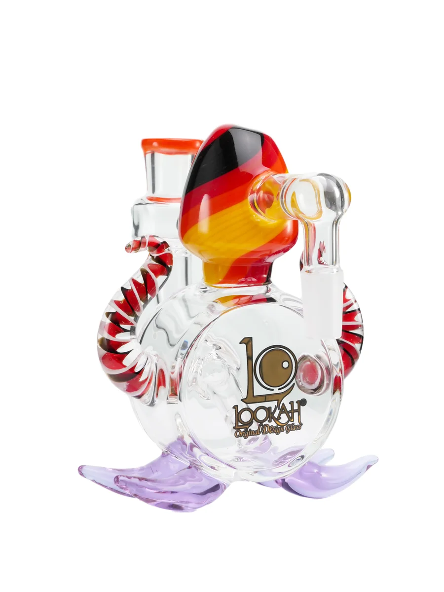 14mm Male 90° Cute Squid Glass Ash Catcher for Bong, Colors: Red, 7 image 14mm Male 90° Cute Squid Glass Ash Catcher for Bong, Colors: Red, 7 image