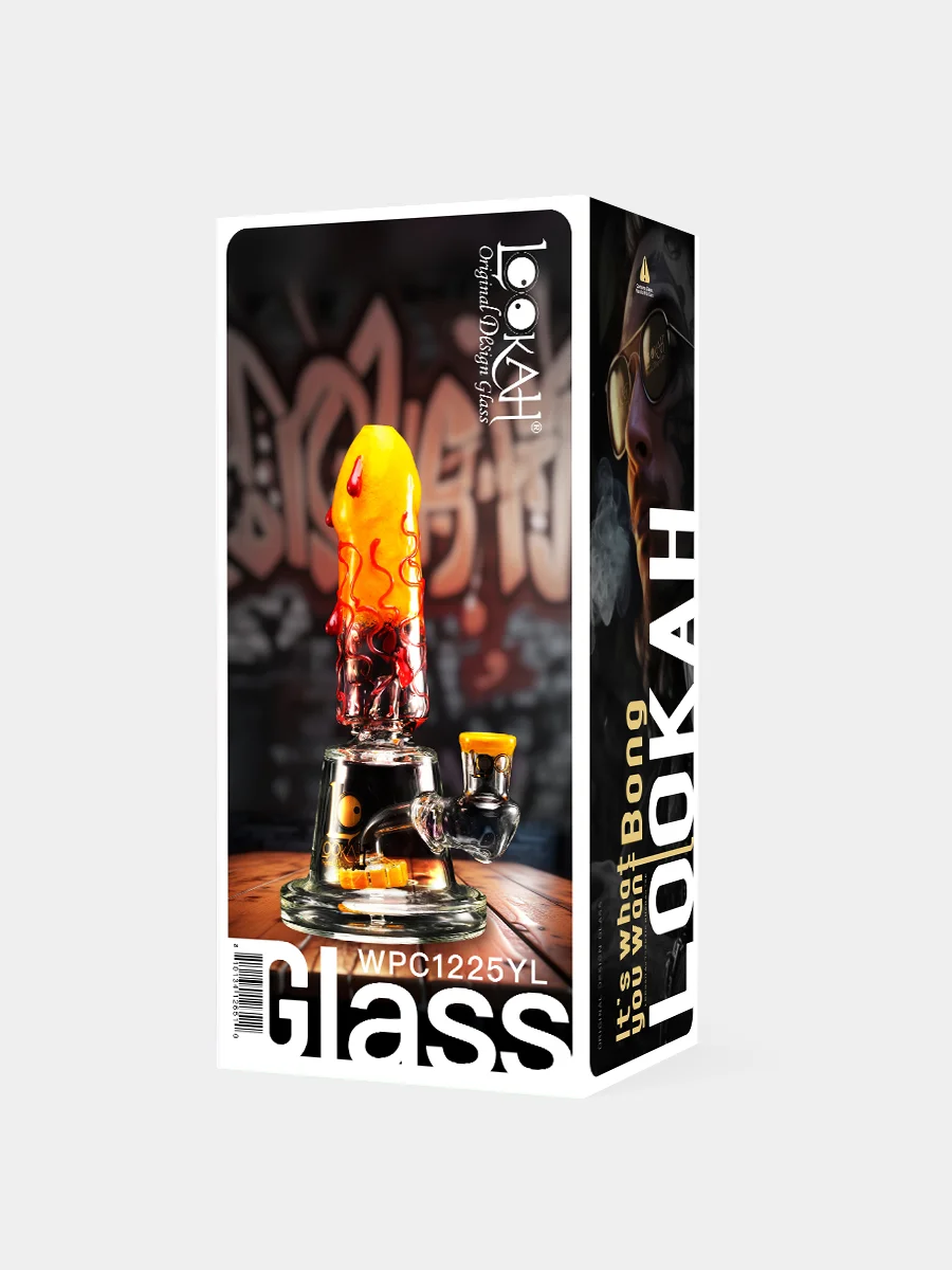 penis-glass-bong-packaging-water-yellow