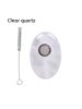 Oval Crystal Quartz Pipe, Color: Red Jasper, 11 image