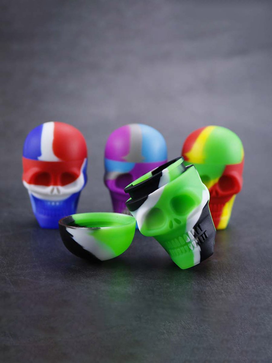 2pcs Skull Container 2x 3ML, Attribute: 2pcs 3ML, 2 image 2pcs Skull Container 2x 3ML, Attribute: 2pcs 3ML, 2 image