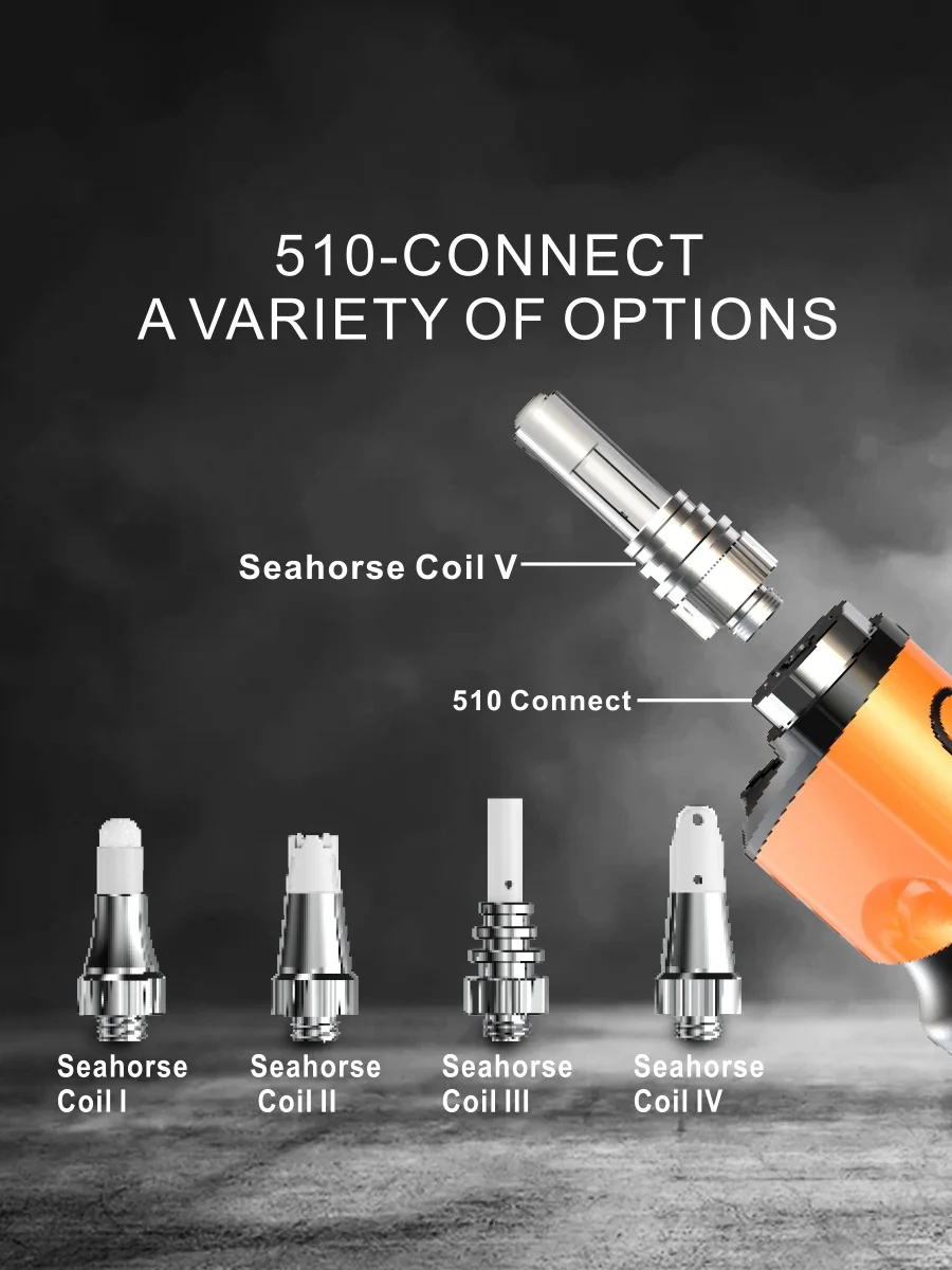 LOOKAH Seahorse King Electric Nectar Collector | Dab Pen & Wax Pen, Color: Green LOOKAH Seahorse King Electric Nectar Collector | Dab Pen & Wax Pen, Color: Green