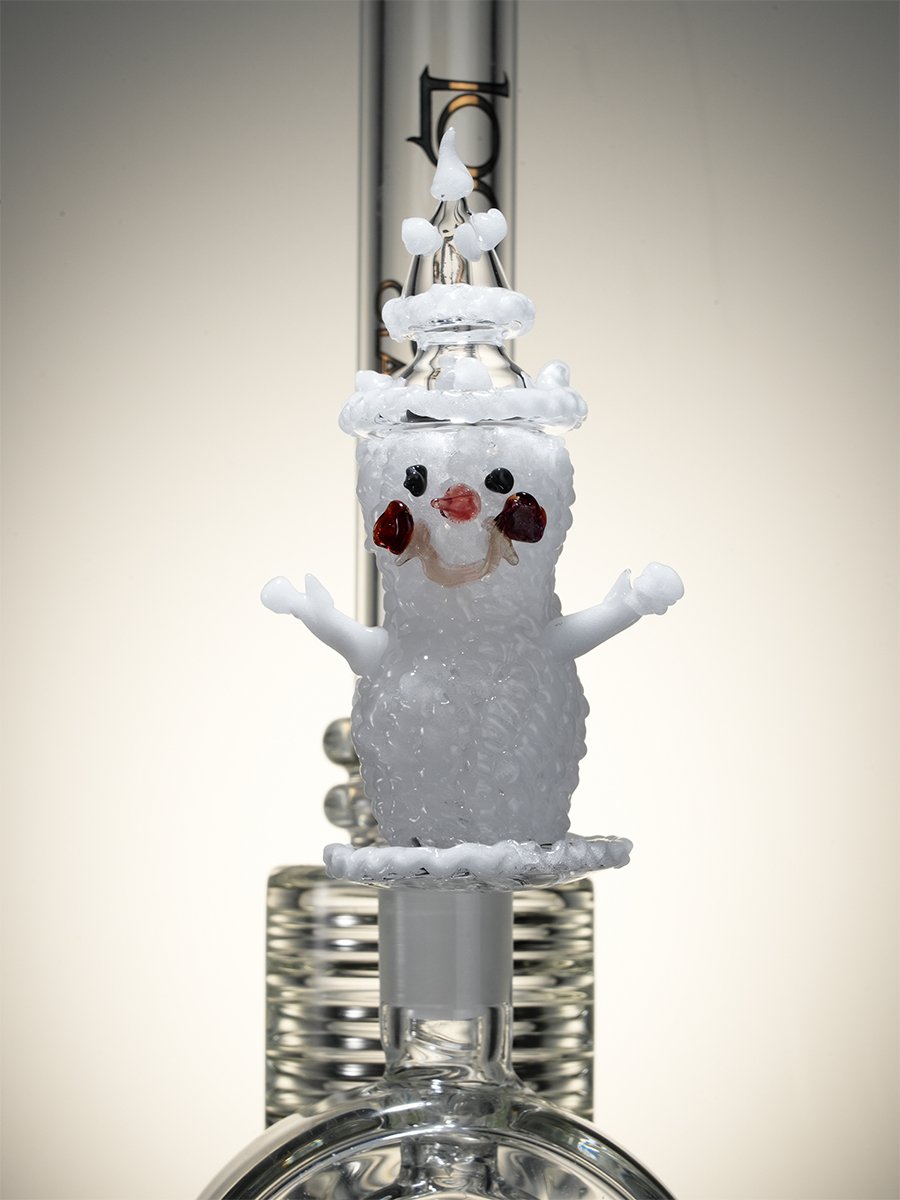 14MM Male 90° Snowman Quartz Dab Nail with Carb Cap, 7 image
