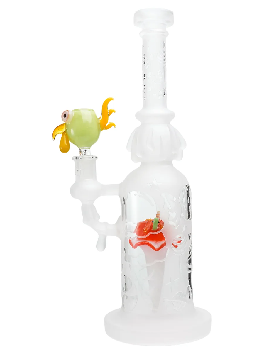 Green 14MM Comb Glass Bowl