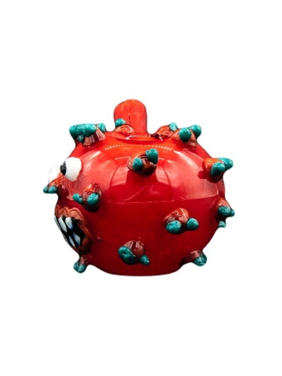 Red Coronavirus Glass Pipe Red Coronavirus Glass Pipe