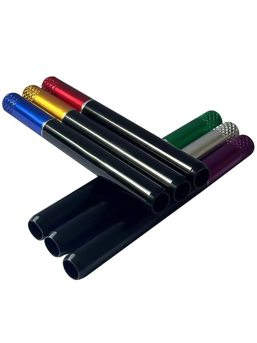 Sophistication Metal Pen-Style Chillum Pipe Sophistication Metal Pen-Style Chillum Pipe