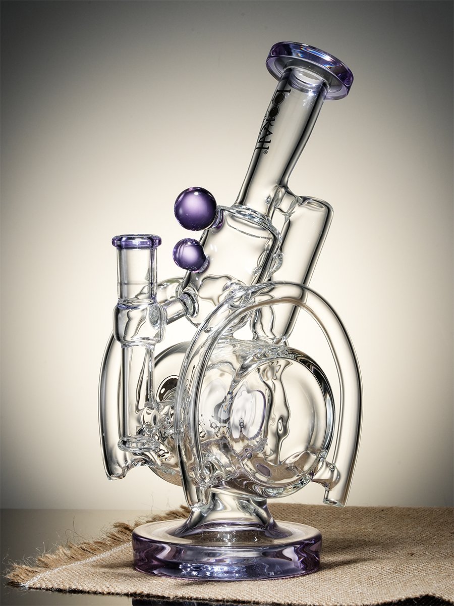 Lookah Bong 10.4 " Recycler Orbital Double Chamber Water Pipe - Purple, Colors: Purple, 3 image Lookah Bong 10.4 " Recycler Orbital Double Chamber Water Pipe - Purple, Colors: Purple, 3 image