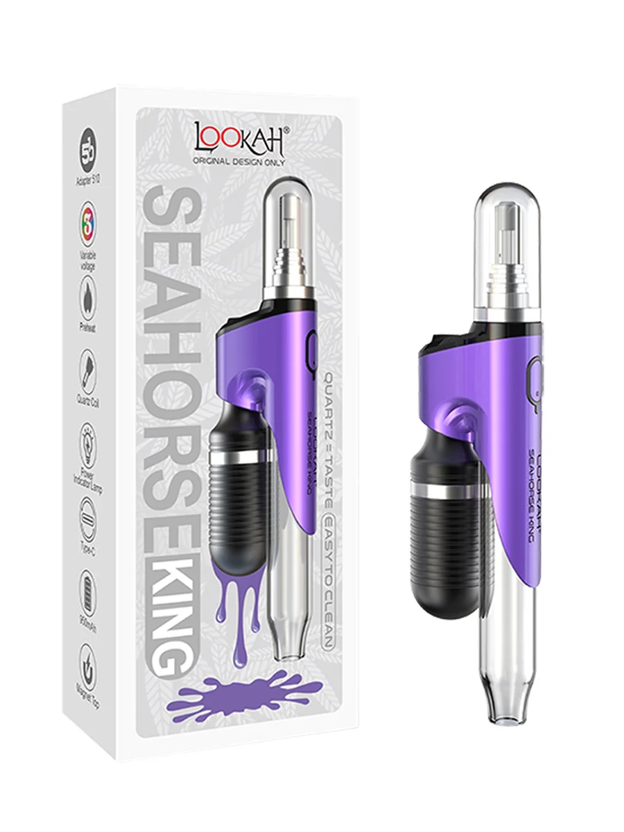 LOOKAH Seahorse King Electric Nectar Collector | Dab Pen & Wax Pen, Color: Green, 9 image LOOKAH Seahorse King Electric Nectar Collector | Dab Pen & Wax Pen, Color: Green, 9 image