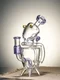 Lookah Rig 7.9" Recycler Cute Alien Glass Dab Rig, Colors: Purple