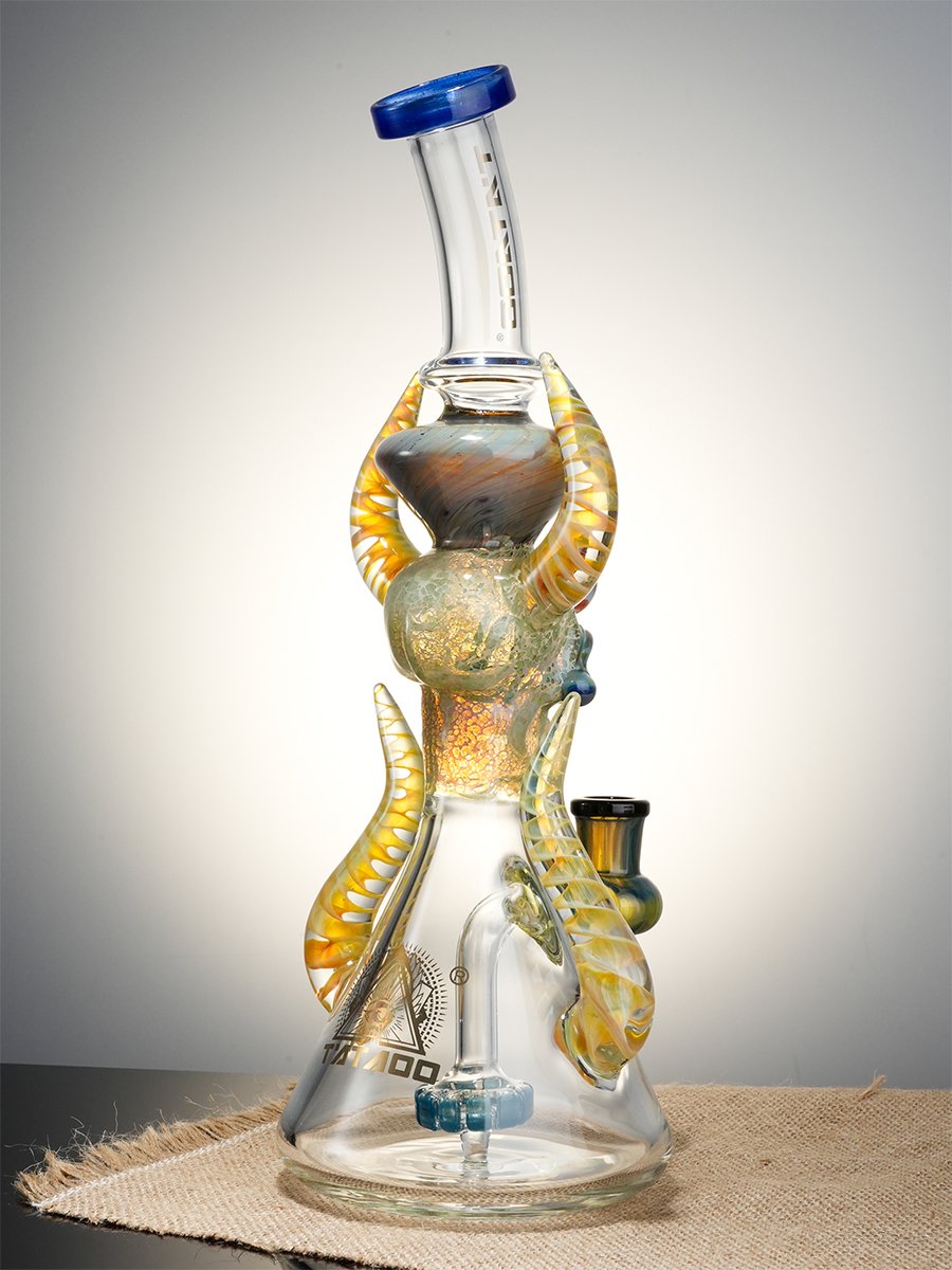 11.5" Cool Ornate Satanic Dab Rig12 11.5" Cool Ornate Satanic Dab Rig12