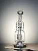 Transparent Black5   Spiral Design Multi-Chamber Glass Bong
