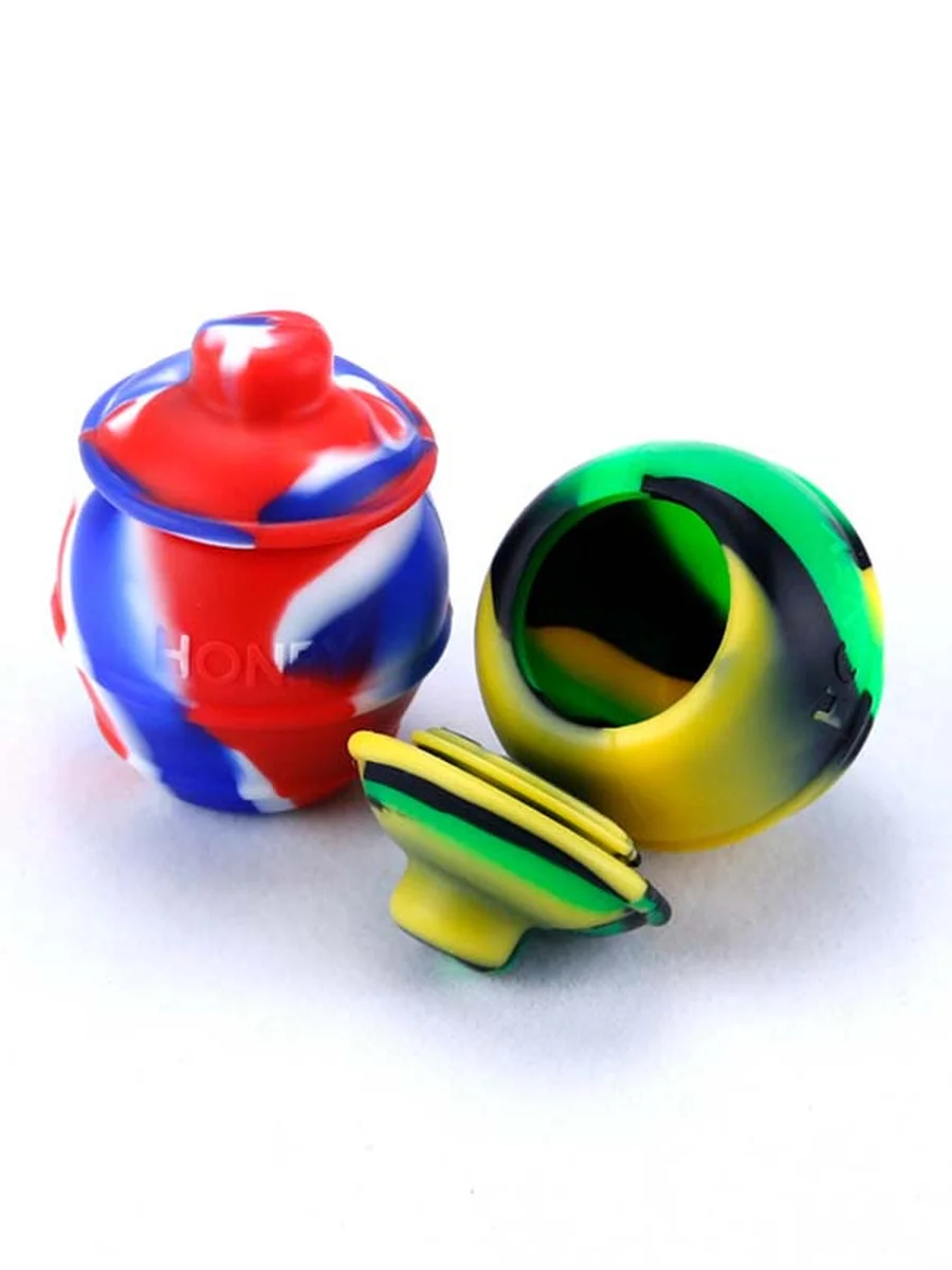 2pcs Honey Pots Silicone Container, 4 image 2pcs Honey Pots Silicone Container, 4 image