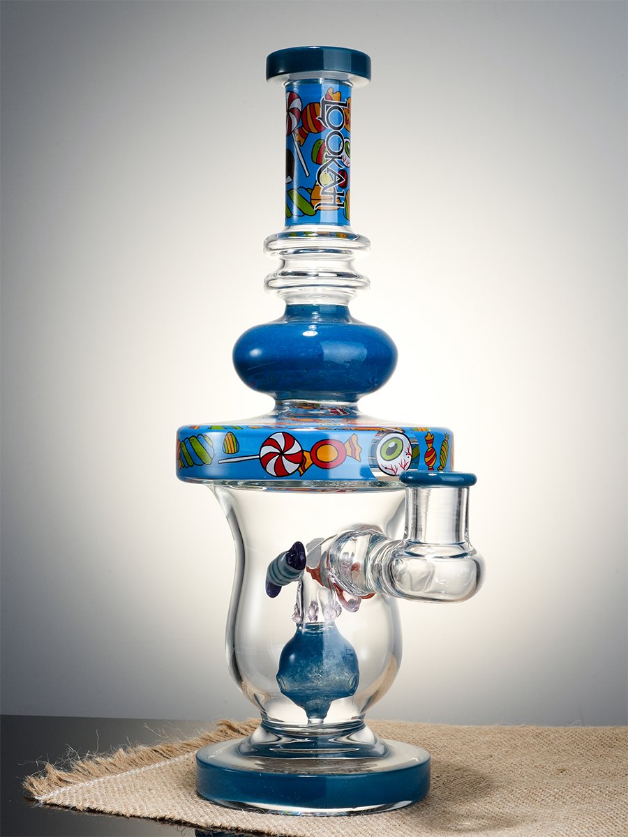 Lookah Bong 11" Cute Candy Stick Glass Water Pipe - Blue, Colors: Blue, 10 image Lookah Bong 11" Cute Candy Stick Glass Water Pipe - Blue, Colors: Blue, 10 image