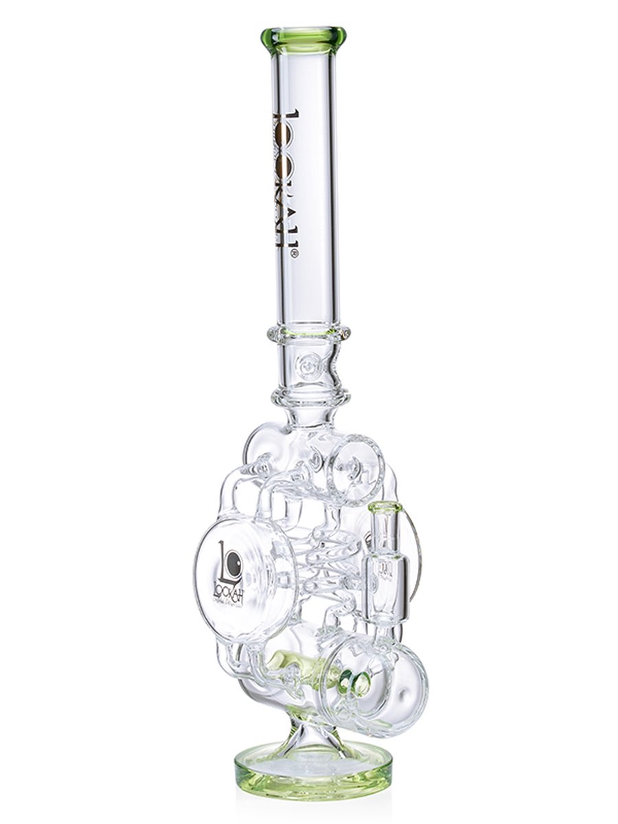 Lookah Bong 21" Glass Recycler Super Filtration Ice Water Pipe - Clear Black, Colors: Clear Black, 14 image Lookah Bong 21" Glass Recycler Super Filtration Ice Water Pipe - Clear Black, Colors: Clear Black, 14 image