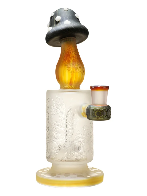 10-inch mushroom glass bong, Color: Discoloration, 2 image 10-inch mushroom glass bong, Color: Discoloration, 2 image
