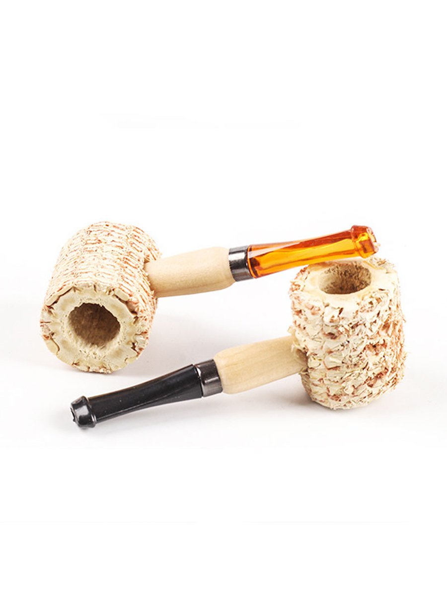 2PCS Mini Corn Cob Tobacco Pipe 2