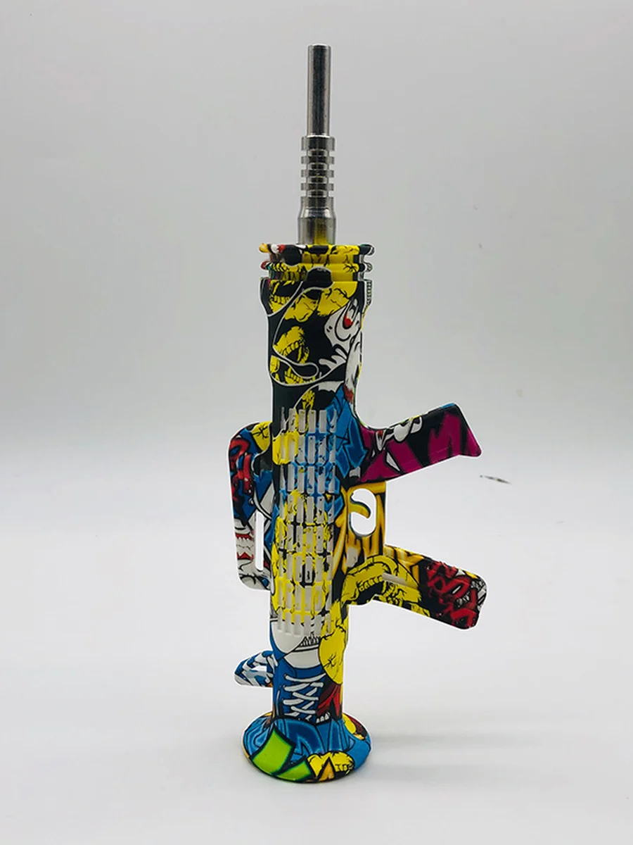 AK-47 Silicone Glass Nectar Collector AK-47 Silicone Glass Nectar Collector