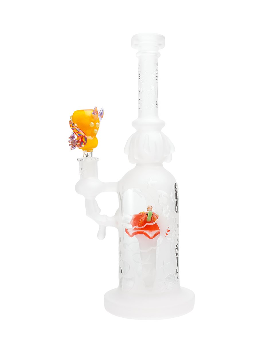 Yellow Octopus Tentacle Glass Bowl