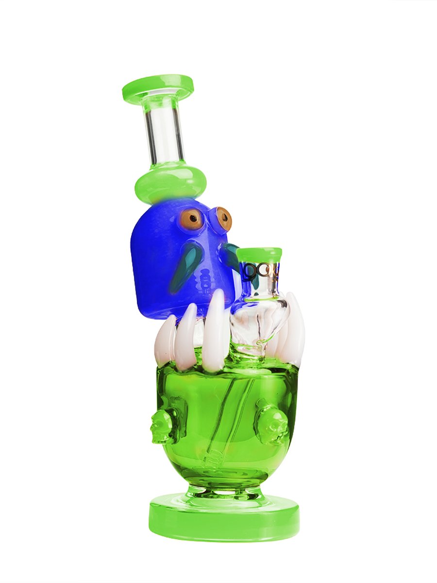Lookah Bong 9.6" Cute Critter Octopus Dab Rig - Yellow, Colors: Yellow, 3 image