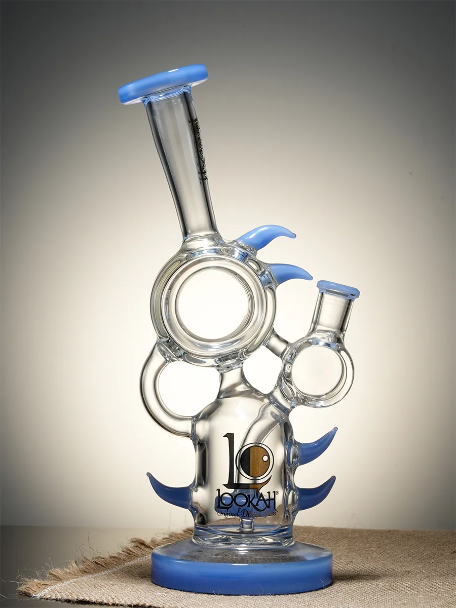 Lookah Bong 10.2" Tentacle Bird Recycler Water Pipe, Colors: Green, 3 image Lookah Bong 10.2" Tentacle Bird Recycler Water Pipe, Colors: Green, 3 image