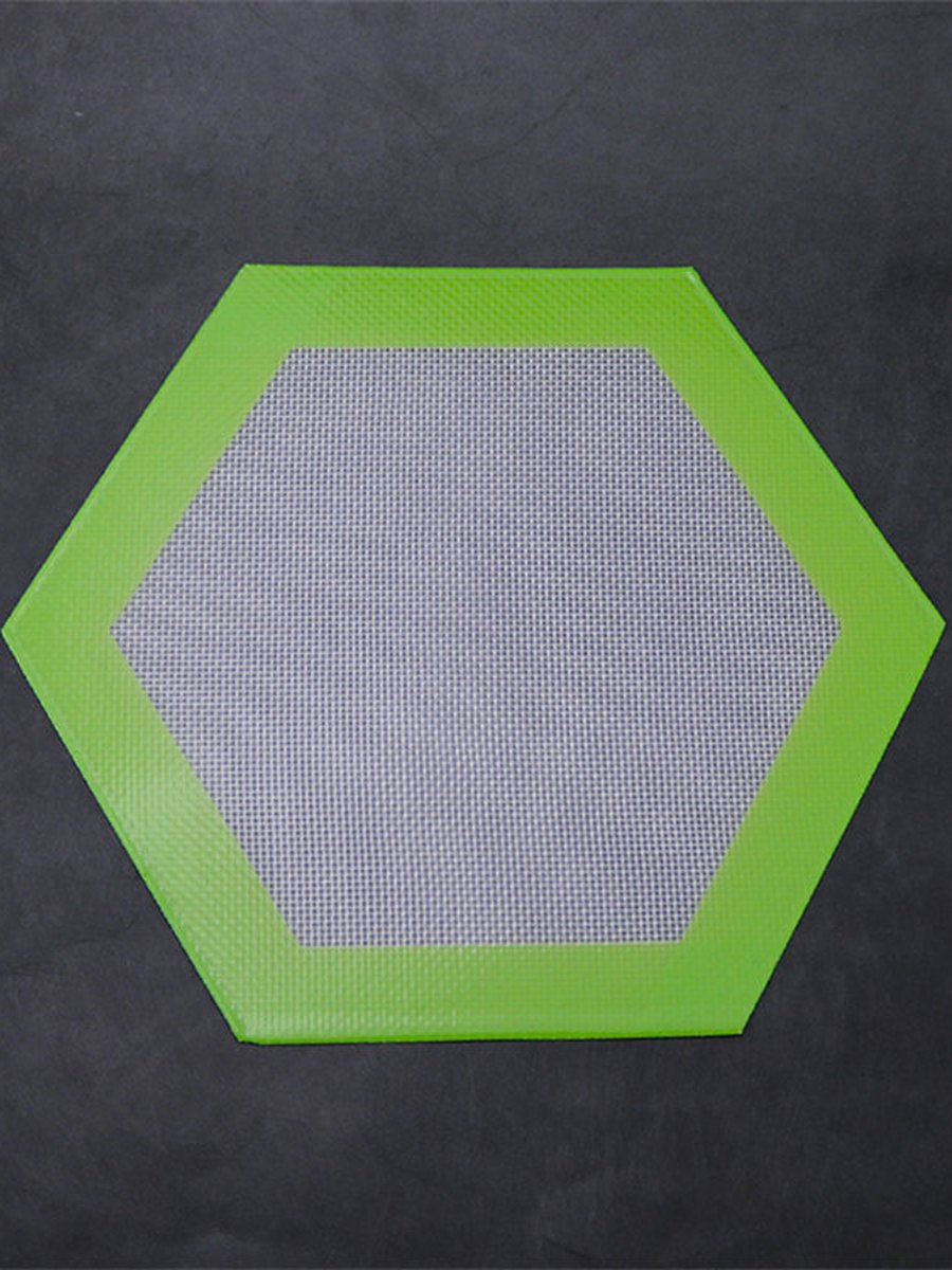 Hexagon Silicone Dab Mat, 2 image Hexagon Silicone Dab Mat, 2 image