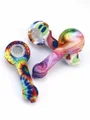 Silicone Spoon Hand Pipe With Glass Bowl