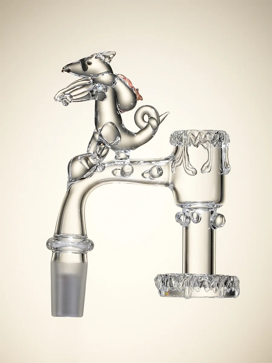 14MM Lucky Rat Quartz Dab Nail, 3 image