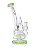 mesmerizing clear pyramid bong clear green side mesmerizing clear pyramid bong clear green side