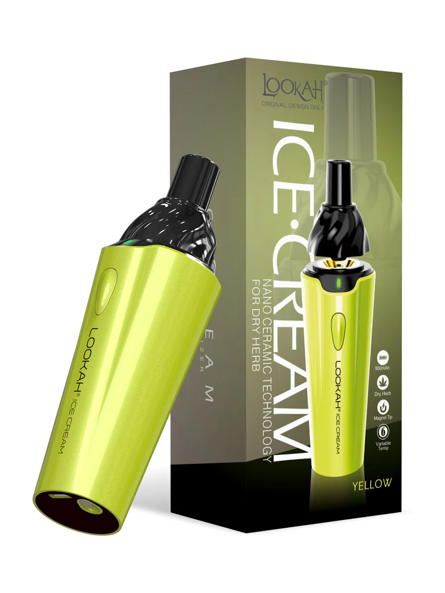 Lookah Ice Cream Dry Herb Vaporizer, Color: Red, 4 image Lookah Ice Cream Dry Herb Vaporizer, Color: Red, 4 image