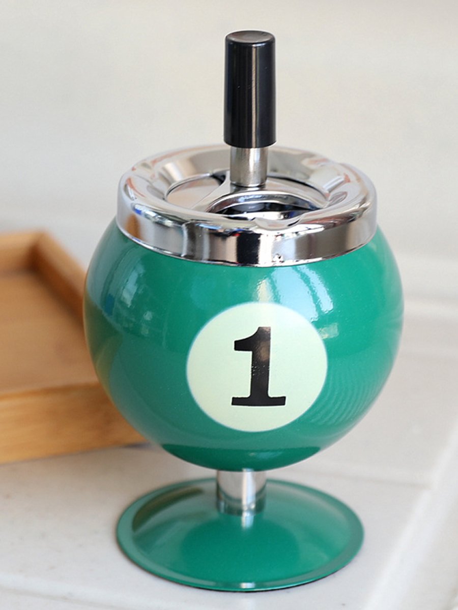 Creative Billiards Metal Ashtray green Creative Billiards Metal Ashtray green