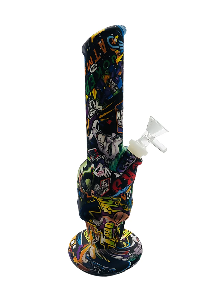 Ghost Head Angled Silicone Bong Ghost Head Angled Silicone Bong